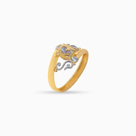 Gold Classic Curvy Ring