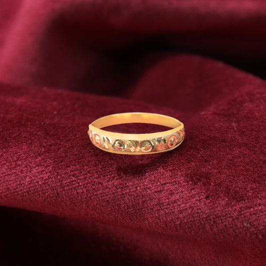 Gold Cutting Band Ring