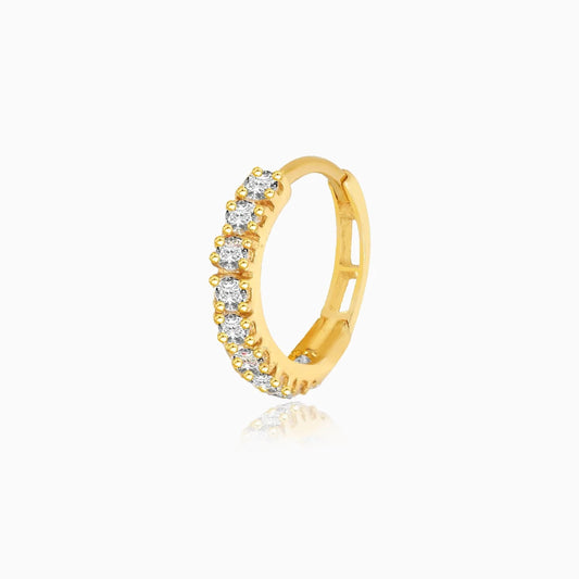 Gold 8 Zircons Nose Ring