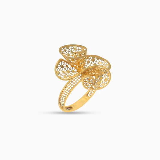 Gold Flower Turkish Ring