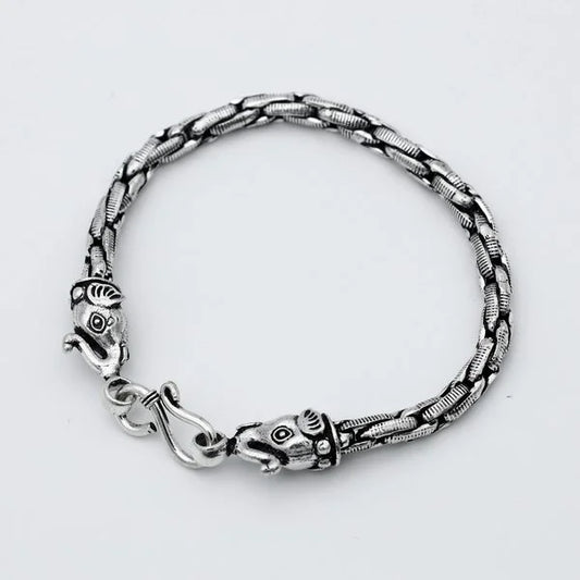 Elephant Head Chain Bracelet