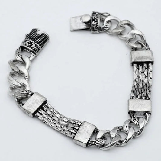 925 Sterling Silver Men's Chain Bracelet