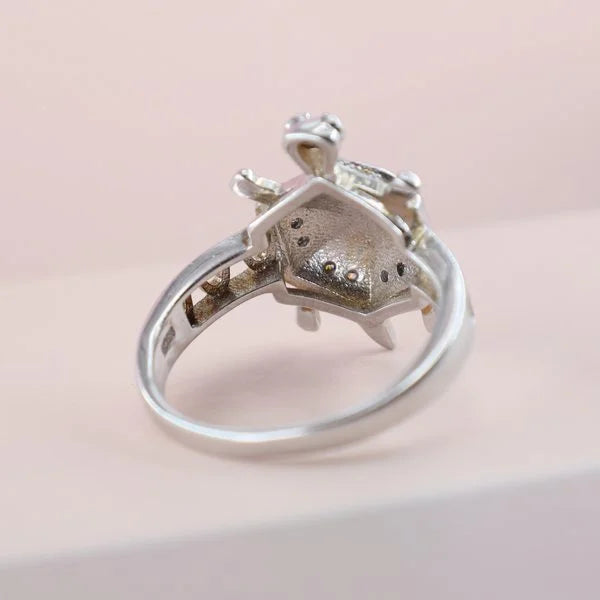 Lucky Turtle Sterling Silver Ring