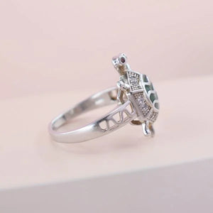 Lucky Turtle Sterling Silver Ring