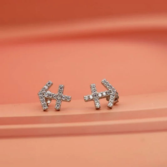 Arrow Top Silver Studs