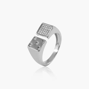 Solitaire Silver Ring