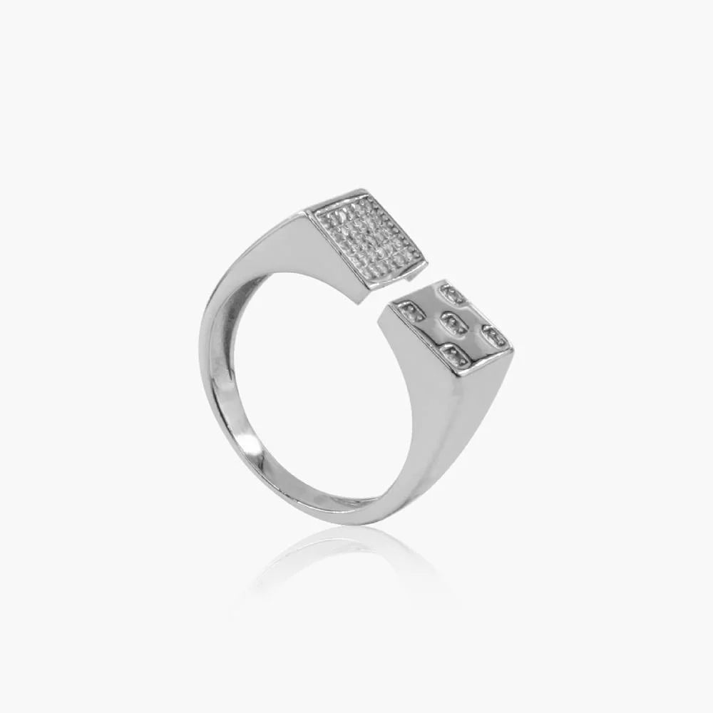 Solitaire Silver Ring